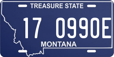 MT license plate 170990E