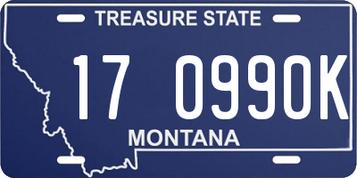 MT license plate 170990K