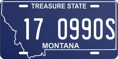 MT license plate 170990S
