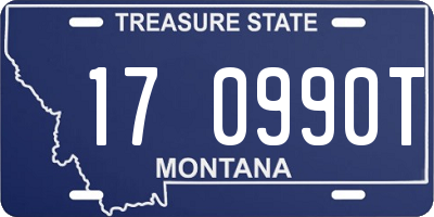 MT license plate 170990T