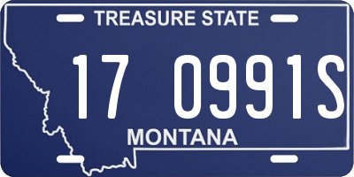 MT license plate 170991S