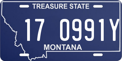 MT license plate 170991Y