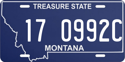 MT license plate 170992C