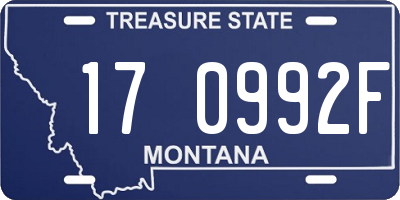 MT license plate 170992F