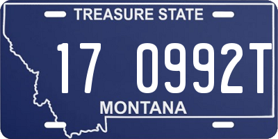 MT license plate 170992T