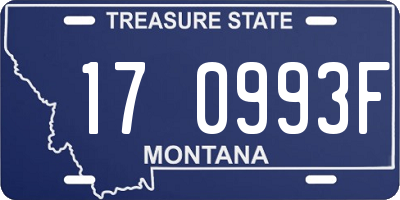 MT license plate 170993F