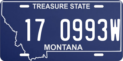 MT license plate 170993W