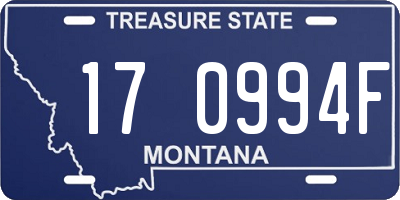 MT license plate 170994F