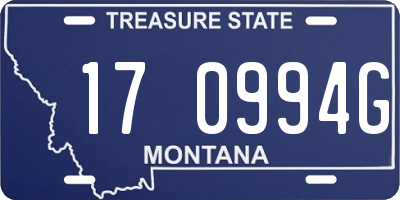 MT license plate 170994G