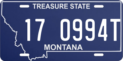 MT license plate 170994T