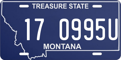 MT license plate 170995U