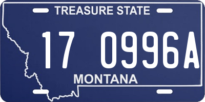 MT license plate 170996A