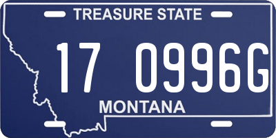 MT license plate 170996G