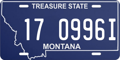 MT license plate 170996I