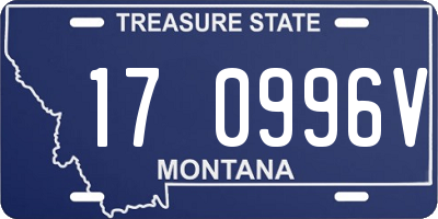 MT license plate 170996V