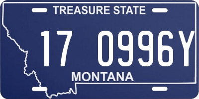 MT license plate 170996Y