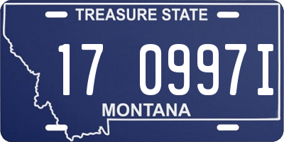 MT license plate 170997I
