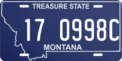 MT license plate 170998C