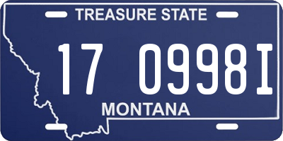 MT license plate 170998I