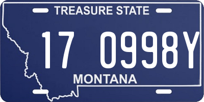 MT license plate 170998Y
