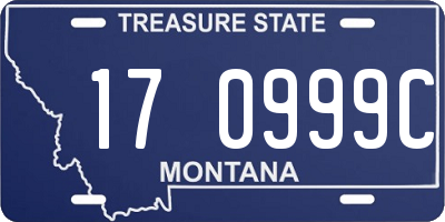 MT license plate 170999C