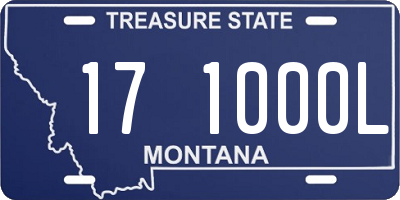 MT license plate 171000L