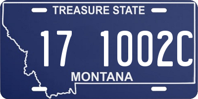 MT license plate 171002C