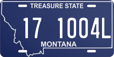 MT license plate 171004L