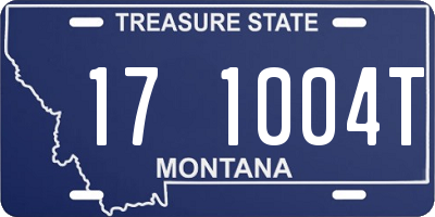 MT license plate 171004T