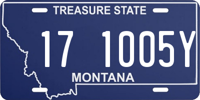 MT license plate 171005Y