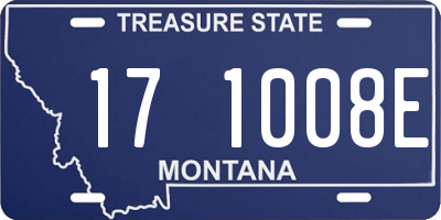 MT license plate 171008E
