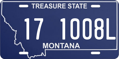 MT license plate 171008L
