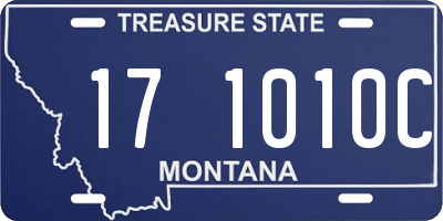 MT license plate 171010C