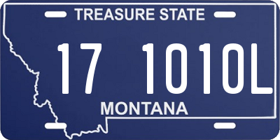 MT license plate 171010L