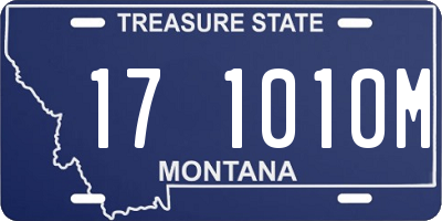 MT license plate 171010M
