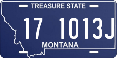 MT license plate 171013J