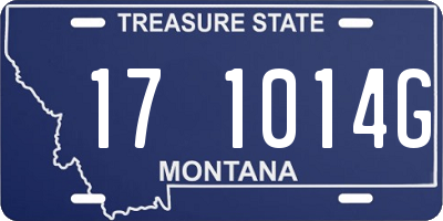 MT license plate 171014G