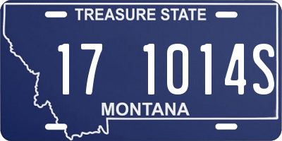 MT license plate 171014S