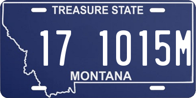 MT license plate 171015M