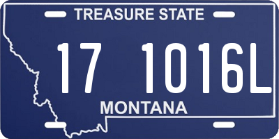 MT license plate 171016L
