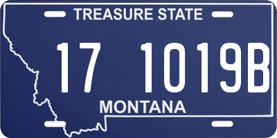 MT license plate 171019B