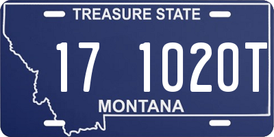 MT license plate 171020T