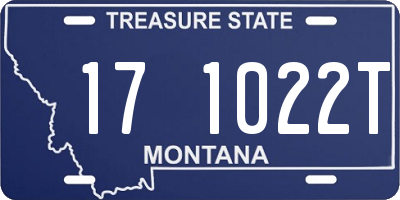 MT license plate 171022T