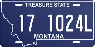 MT license plate 171024L