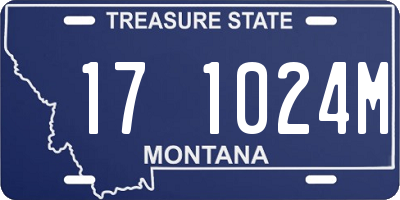 MT license plate 171024M