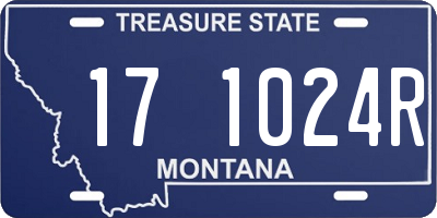MT license plate 171024R