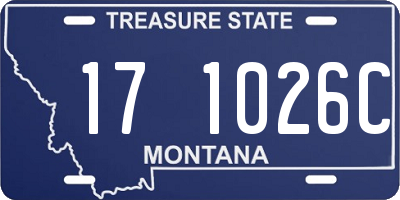 MT license plate 171026C