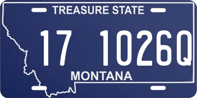 MT license plate 171026Q