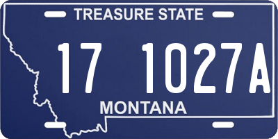 MT license plate 171027A