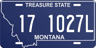 MT license plate 171027L